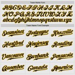 Benutzerdefinierte weiß schwarz Nadelstreifen schwarz-gold authentische Raglan Ärmel Baseball Jersey Benutzerdefinierte weiß schwarz Nadelstreifen schwarz-gold authentische Raglan Ärmel Baseball Jersey