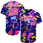 Jersey Custom Baseball Authentische Musik 3D Festival Design Muster Jersey Custom Baseball Authentische Musik 3D Festival Design Muster