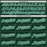 Benutzerdefiniertes grün-weißes Nadelstreifen-Baseballtrikot in Kelly-Grün-Weiß Benutzerdefiniertes grün-weißes Nadelstreifen-Baseballtrikot in Kelly-Grün-Weiß