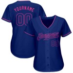Authentisches Royal Royal-Pink Jersey Custom Baseball Authentisches Royal Royal-Pink Jersey Custom Baseball