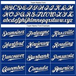 Ärmelloses Weiß-Schwarzes Trikot Custom Baseball Authentic Royal Ärmelloses Weiß-Schwarzes Trikot Custom Baseball Authentic Royal