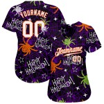 3D Jersey Authentische Baseball Happy Halloween Spinnen Muster Custom 3D Jersey Authentische Baseball Happy Halloween Spinnen Muster Custom