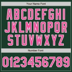 Benutzerdefiniertes authentisches Trikot Pink-Weiß Baseball Grün Benutzerdefiniertes authentisches Trikot Pink-Weiß Baseball Grün