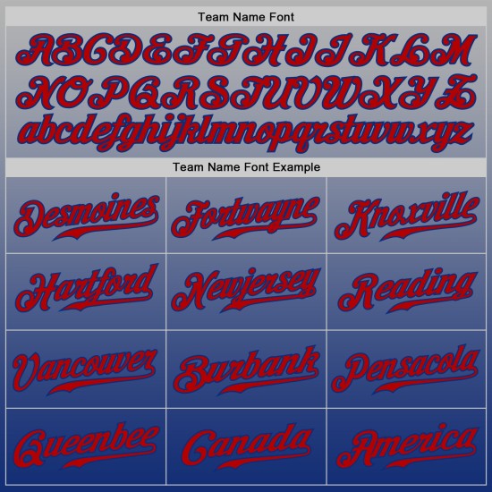 Graues Baseball Authentic Fade Jersey Rot-Royal Fashion Custom Graues Baseball Authentic Fade Jersey Rot-Royal Fashion Custom