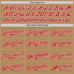Gold Authentic Old Jersey Baseball Custom Rot-Weiß Gold Authentic Old Jersey Baseball Custom Rot-Weiß