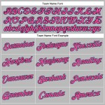 Leichte Damen Schwarz-Rosa Blau Grau Baseball Cropped Jersey Custom V-Ausschnitt Leichte Damen Schwarz-Rosa Blau Grau Baseball Cropped Jersey Custom V-Ausschnitt