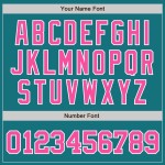 Custom Jersey Baseball Pink-Weiß Teal Authentic Custom Jersey Baseball Pink-Weiß Teal Authentic