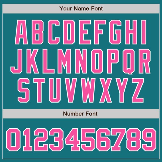 Custom Jersey Baseball Pink-Weiß Teal Authentic Custom Jersey Baseball Pink-Weiß Teal Authentic