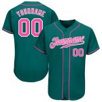 Custom Jersey Baseball Pink-Weiß Teal Authentic Custom Jersey Baseball Pink-Weiß Teal Authentic