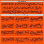 Benutzerdefiniertes authentisches orange-marineblaues Baseballtrikot Orange Benutzerdefiniertes authentisches orange-marineblaues Baseballtrikot Orange