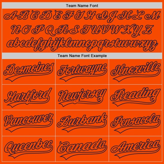 Benutzerdefiniertes authentisches orange-marineblaues Baseballtrikot Orange Benutzerdefiniertes authentisches orange-marineblaues Baseballtrikot Orange