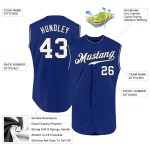 Ärmelloses Weiß-Schwarzes Trikot Custom Baseball Authentic Royal Ärmelloses Weiß-Schwarzes Trikot Custom Baseball Authentic Royal