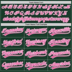 Benutzerdefiniertes authentisches Trikot Pink-Weiß Baseball Grün Benutzerdefiniertes authentisches Trikot Pink-Weiß Baseball Grün
