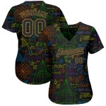 Musterdesign Benutzerdefiniertes Baseball-Mathe-Trikot Authentic 3D Musterdesign Benutzerdefiniertes Baseball-Mathe-Trikot Authentic 3D