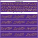 Custom Lila-Old Authentic Baseball Ärmelloses Trikot Gold Lila Custom Lila-Old Authentic Baseball Ärmelloses Trikot Gold Lila