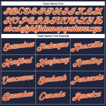Orange-Weiß Baseball Jersey Custom V-Ausschnitt Cropped Navy Damen Orange-Weiß Baseball Jersey Custom V-Ausschnitt Cropped Navy Damen