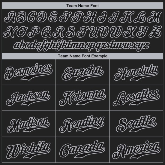 Benutzerdefiniertes schwarzes und graues authentisches Baseball-Trikot Benutzerdefiniertes schwarzes und graues authentisches Baseball-Trikot