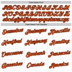 Beschnittenes Baseball Custom Damen Weiß Jersey Orange-Schwarz V-Ausschnitt Beschnittenes Baseball Custom Damen Weiß Jersey Orange-Schwarz V-Ausschnitt