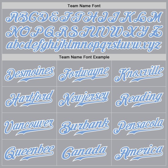 Benutzerdefinierte grau weiß Nadelstreifen hellblau-weiß authentische Baseball Jersey Benutzerdefinierte grau weiß Nadelstreifen hellblau-weiß authentische Baseball Jersey