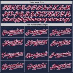 Marineblaues, weiß-kastanienbraunes Baseball-Trikot, authentisch, individuell Marineblaues, weiß-kastanienbraunes Baseball-Trikot, authentisch, individuell