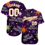 3D Jersey Authentische Baseball Happy Halloween Spinnen Muster Custom 3D Jersey Authentische Baseball Happy Halloween Spinnen Muster Custom